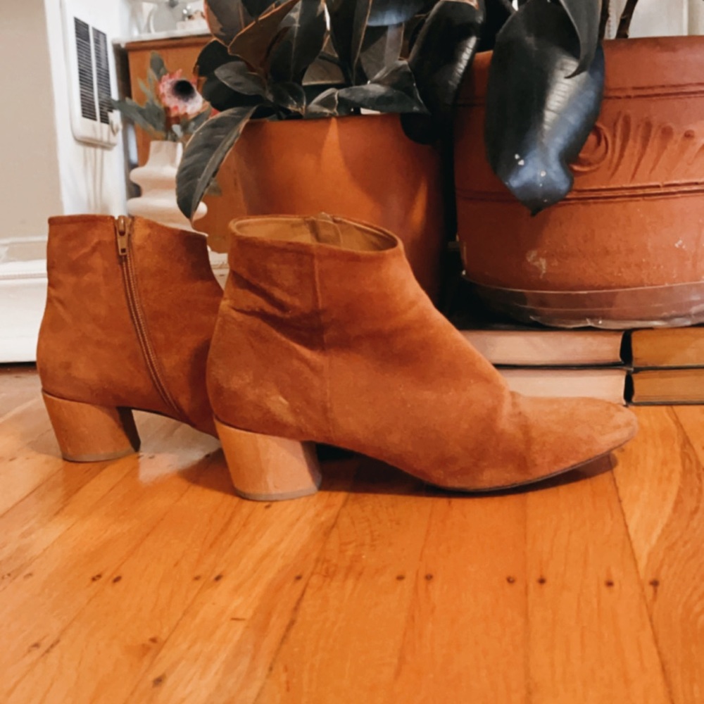 Suede booties